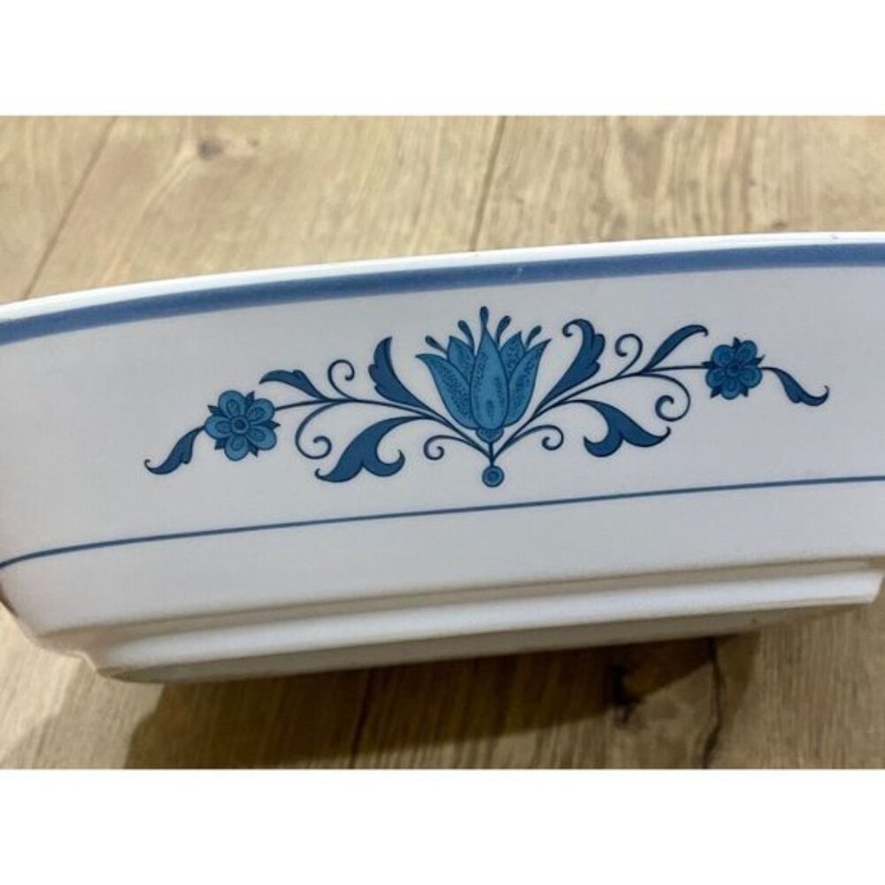 Blue Haven Pattern Progression Line by Noritake China Oval Vegetable Bowl
